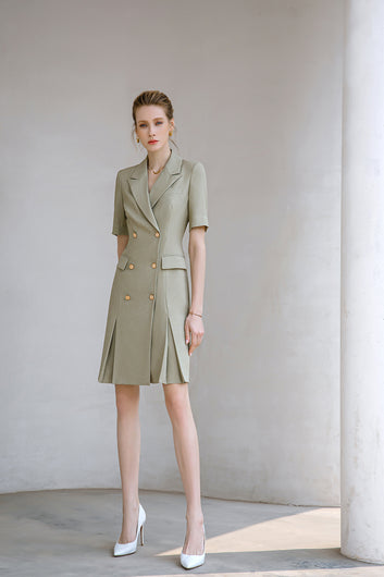 Short sleeved blazer summer dress