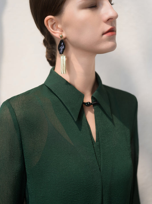 Emerald Green long Sleeve Top
