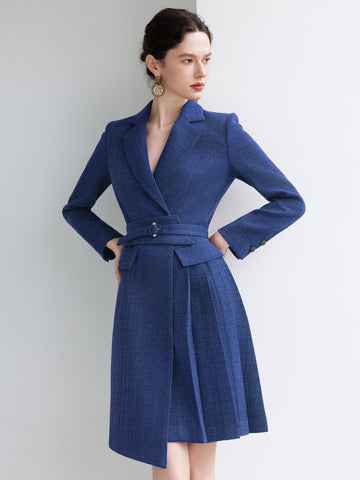 Blue winter dress