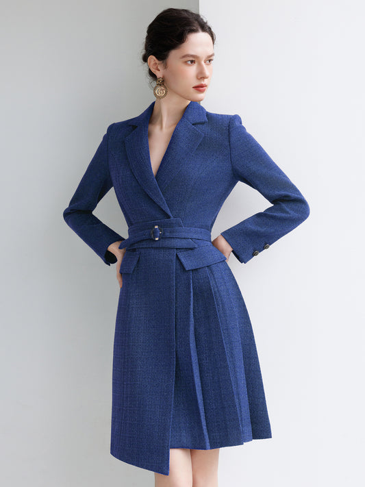 Blue winter dress