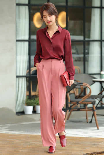 Pink Flowy pants