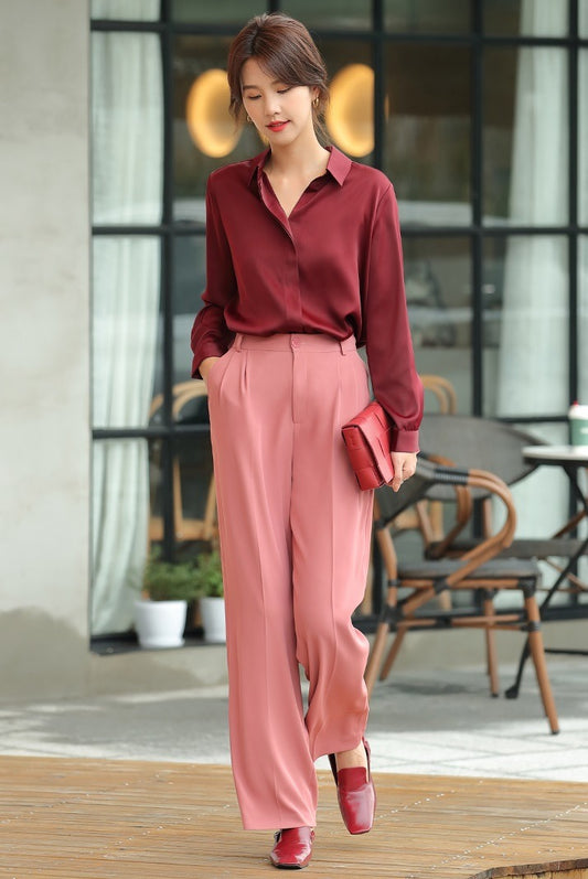 Pink Flowy pants